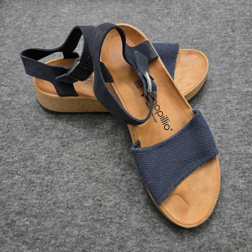 Papillio Birkenstock Lana Wedge Sandals Women 9 Boho Coastal Nautical Boho Beach